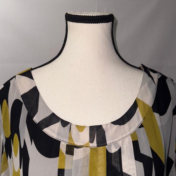 Chadwicks Abstract Print Tunic Blouse women’s Size 16 - Picture 4 of 7